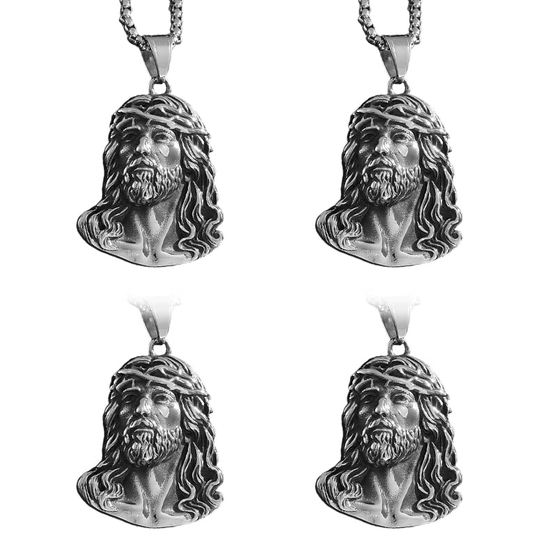 ⏳Limited-time 50% off⏰Jesus Head Pendant Necklace✝️📿