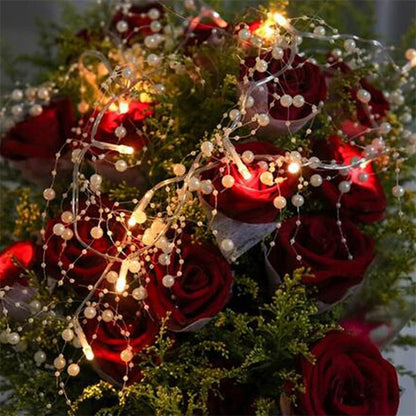 🎄Artificial Pearl Bead Garland for Christmas Tree