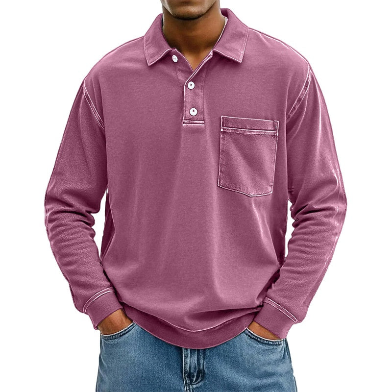 ⌛Limited-Time Offer-Men's Casual Long Sleeve Shirt With Pocket