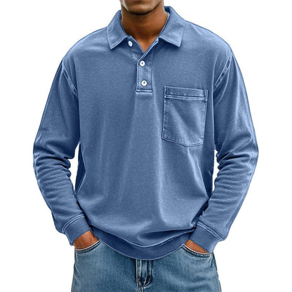 ⌛Limited-Time Offer-Men's Casual Long Sleeve Shirt With Pocket
