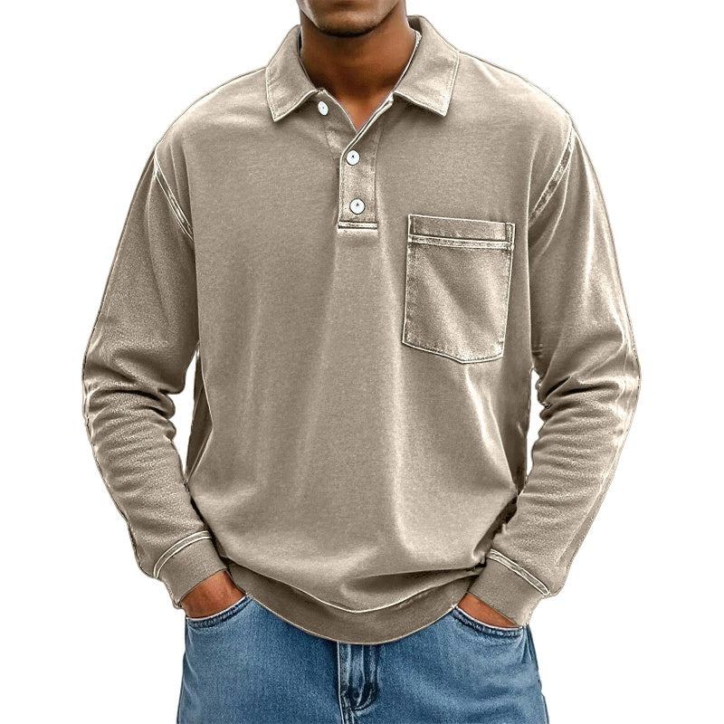 ⌛Limited-Time Offer-Men's Casual Long Sleeve Shirt With Pocket