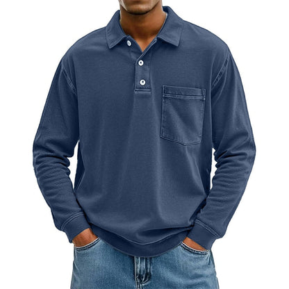 ⌛Limited-Time Offer-Men's Casual Long Sleeve Shirt With Pocket