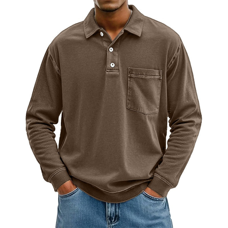 ⌛Limited-Time Offer-Men's Casual Long Sleeve Shirt With Pocket