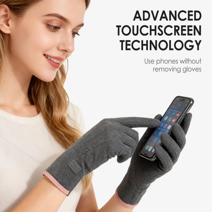 Windproof Warm Gloves with Touchscreen & Anti-Slip Grip