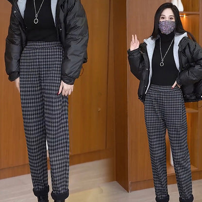 ⏳Limited-time 50% off⏰Women's Plaid Straight Leg Pants👖