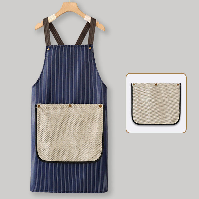 🔥NEW YEAR 50% OFF Sale!🔥Cross-Back Waterproof Apron with Detachable Hand Towel