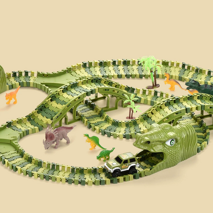 🎁Christmas Special Sale: Up to 50% Off!💝🦖Creative Dinosaur Theme Track Toy Set