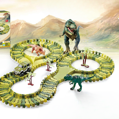 🎁Christmas Special Sale: Up to 50% Off!💝🦖Creative Dinosaur Theme Track Toy Set