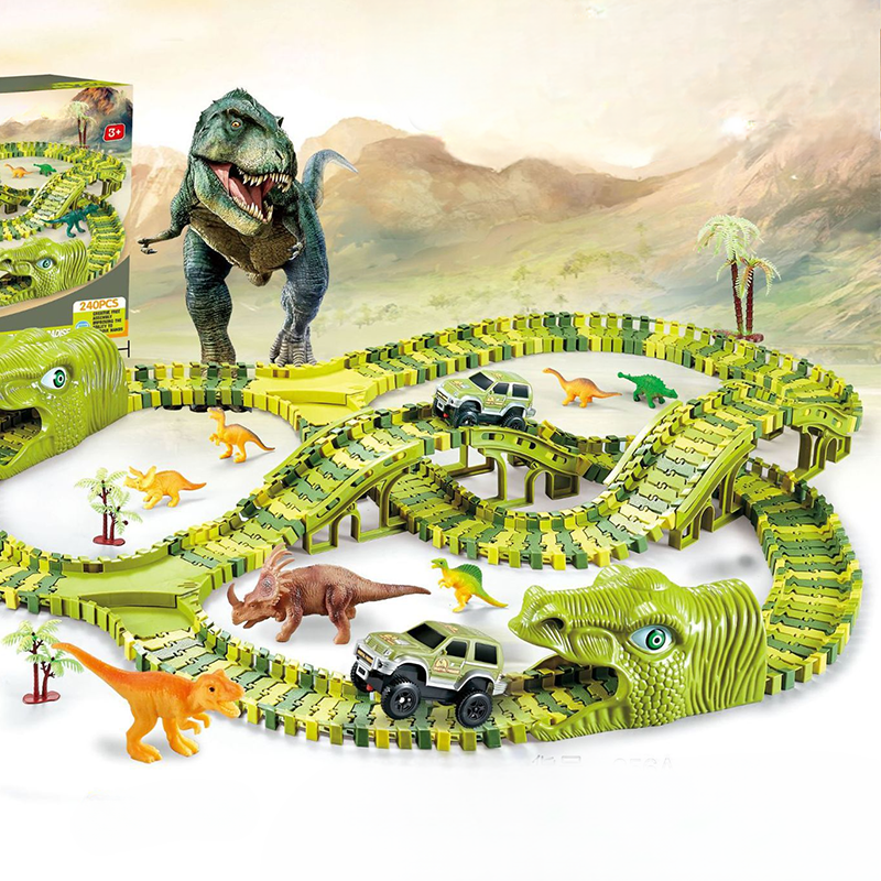 🎁Christmas Special Sale: Up to 50% Off!💝🦖Creative Dinosaur Theme Track Toy Set