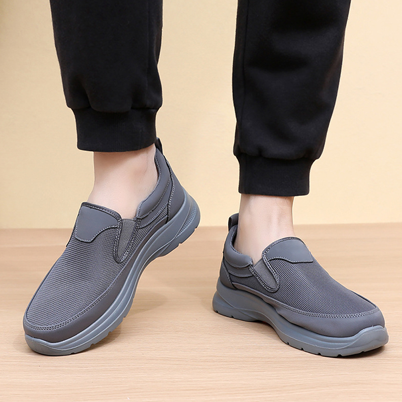👟40% OFF NOW! ✨ Men's Orthopedic Breathable Slip-On Sneakers - Arch Support with Memory Foam Insoles for All-Day Comfort 🏃‍♂️💨