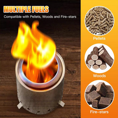 🔥Limited-time offer-Outdoor Wood Burning Portable Fire Pit