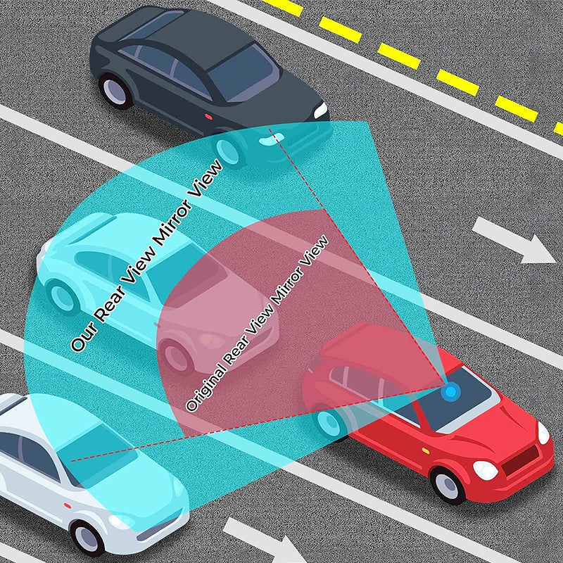 🔥Hot Sale Deals-Wide Car Curved Rear View Mirror