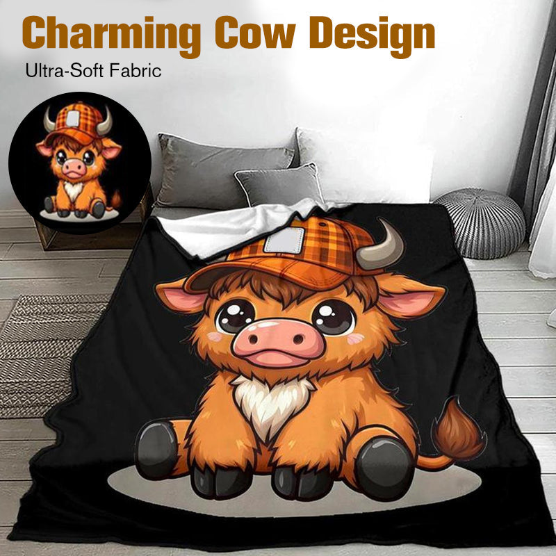 🎁Christmas Sale 49% OFF🎅✨Soft & Cozy Cartoon Cow Blanket