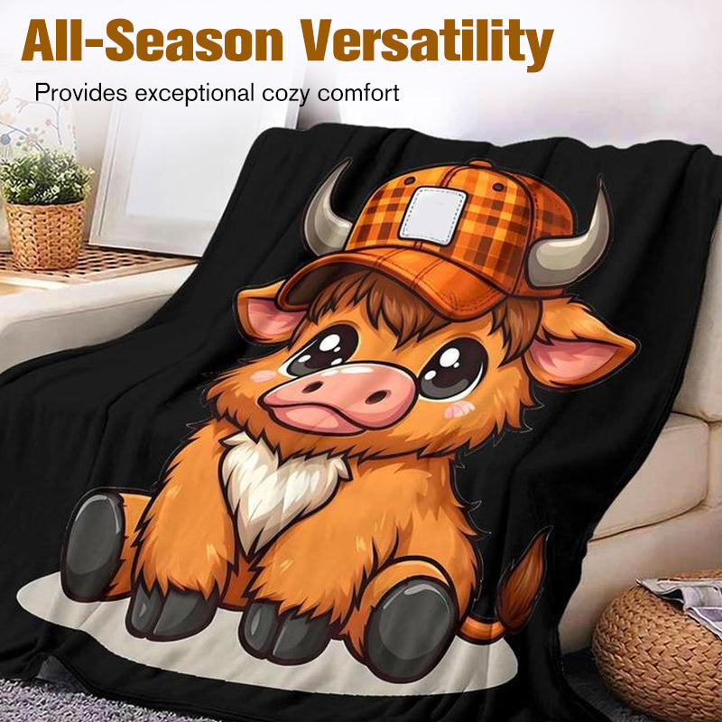 🎁Christmas Sale 49% OFF🎅✨Soft & Cozy Cartoon Cow Blanket