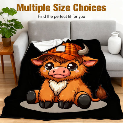 🎁Christmas Sale 49% OFF🎅✨Soft & Cozy Cartoon Cow Blanket