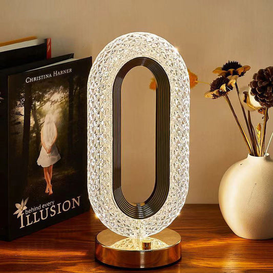 ✨ CHRISTMAS SALE 50% OFF! ✨ Rechargeable Luxury Crystal LED Night Light Lamp - 16 Color Changing Modes with Touch Control for Bedroom Decor 🎄💎