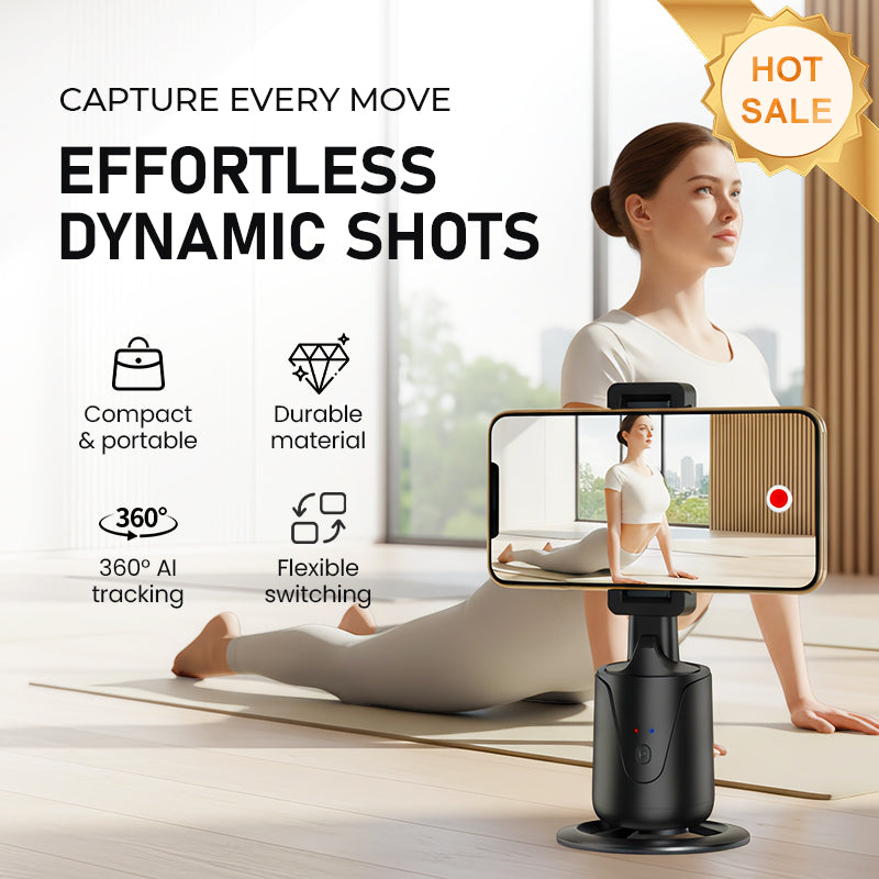 🔥Hot Sale Deals-Portable 360°Auto-Tracking Phone Stand