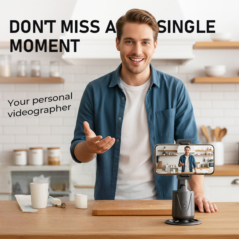 🔥Hot Sale Deals-Portable 360°Auto-Tracking Phone Stand