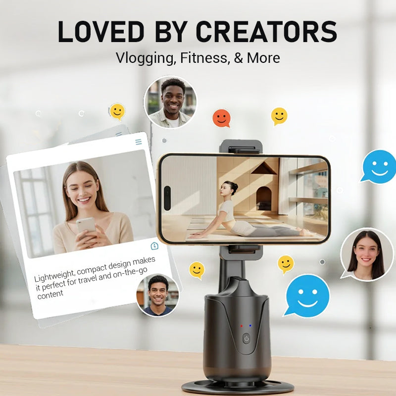 🔥Hot Sale Deals-Portable 360°Auto-Tracking Phone Stand