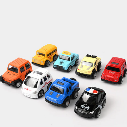 12-Piece Mini Alloy Pull-Back Car Set