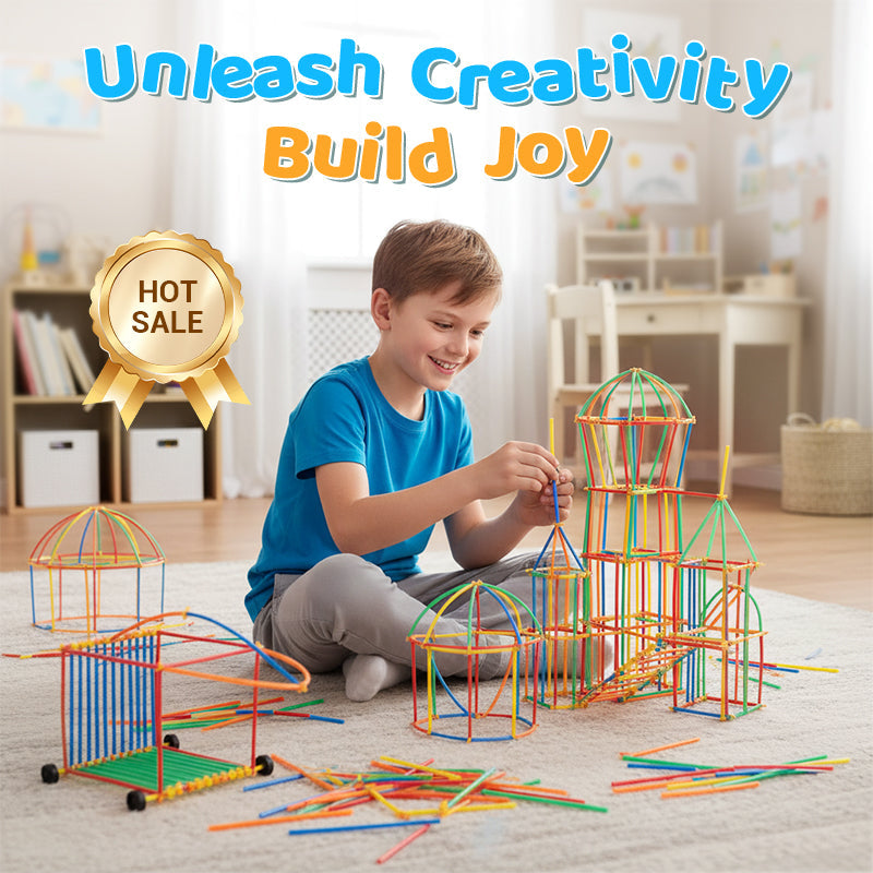 🔥Hot Sale Deals-Flexible Straw Constructor Building Toy