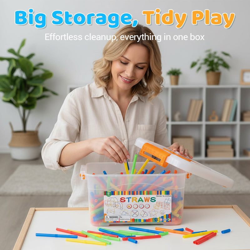 🔥Hot Sale Deals-Flexible Straw Constructor Building Toy