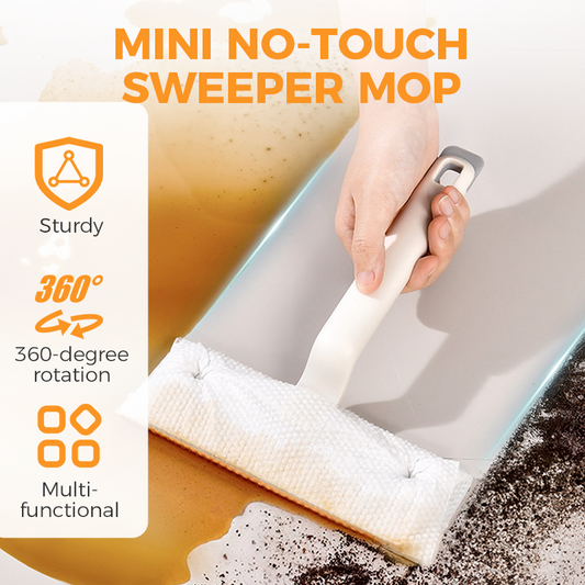 🔥Hot Sale Offers-Mini No-Touch Sweeper Mop for Reusable Facial Wipes