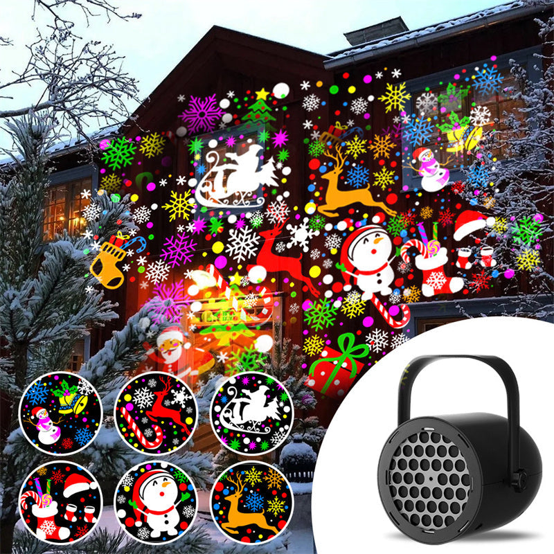 🔥Hot Sale Offers-16-Pattern USB Christmas Projector Light