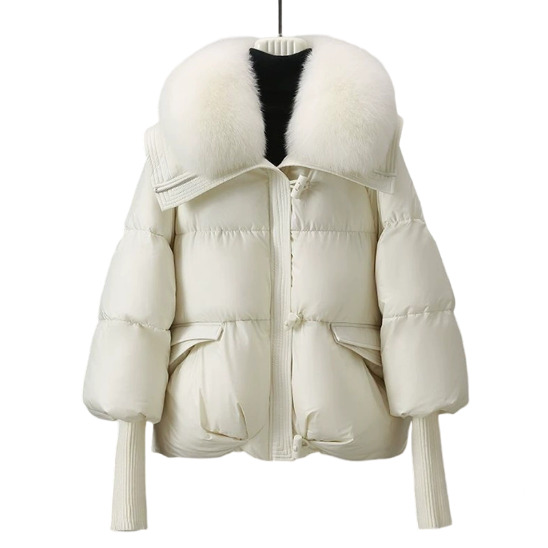 🔥Hot Sale Deals-Women’s Stylish Short Down Jacket With Fluffy Collar