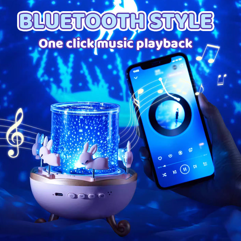 🔥Hot Sale Deals-Bluetooth Night Light Projector for Girls