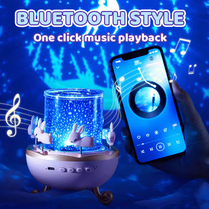 🔥Hot Sale Deals-Bluetooth Night Light Projector for Girls