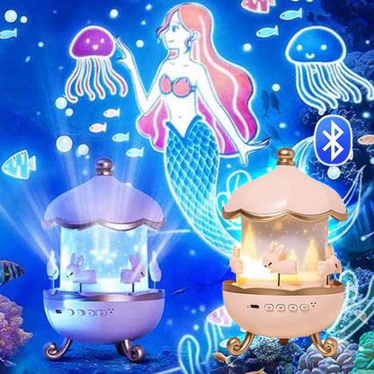 🔥Hot Sale Deals-Bluetooth Night Light Projector for Girls
