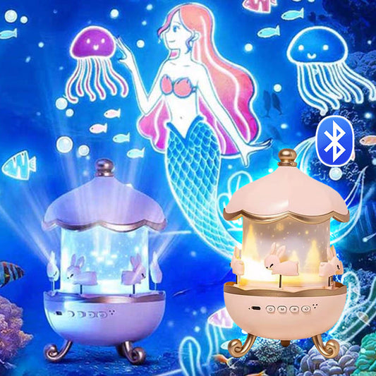 🔥Hot Sale Deals-Bluetooth Night Light Projector for Girls