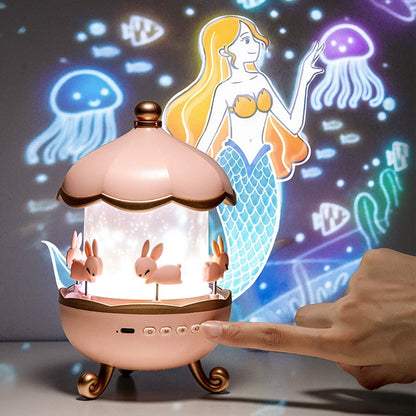 🔥Hot Sale Deals-Bluetooth Night Light Projector for Girls