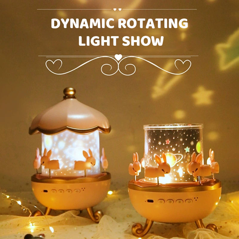 🔥Hot Sale Deals-Bluetooth Night Light Projector for Girls