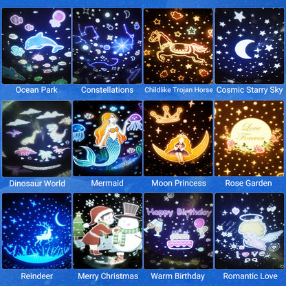 🔥Hot Sale Deals-Bluetooth Night Light Projector for Girls