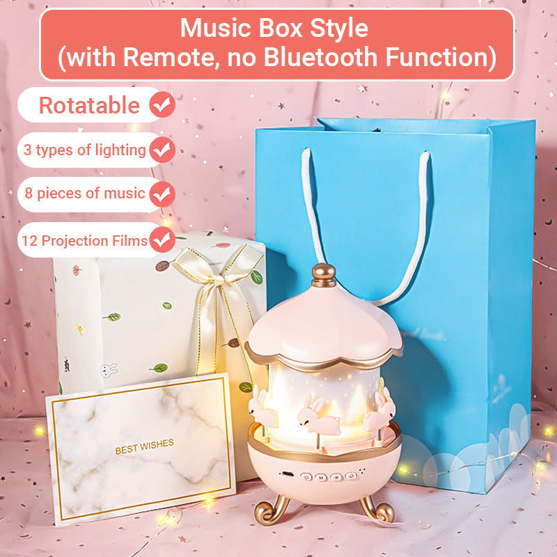 🔥Hot Sale Deals-Bluetooth Night Light Projector for Girls