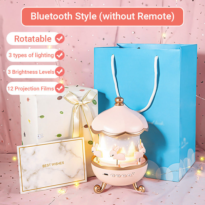 🔥Hot Sale Deals-Bluetooth Night Light Projector for Girls