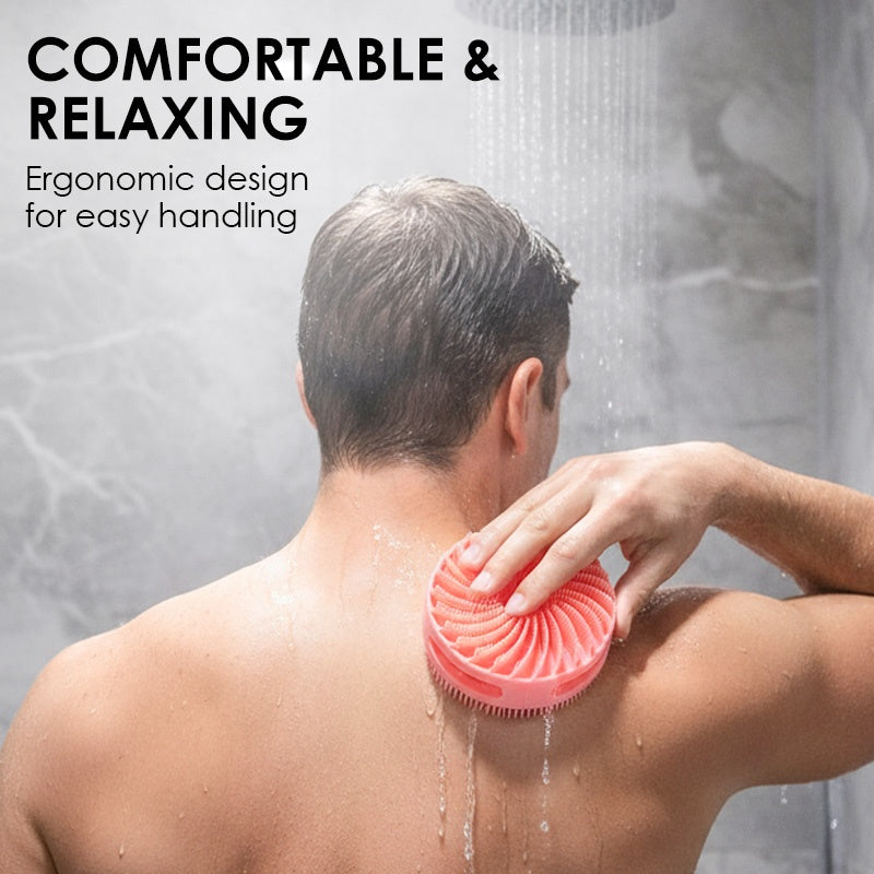 2-in-1 Silicone Body Scrubber & Scalp Massager Brush