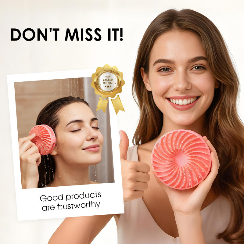 2-in-1 Silicone Body Scrubber & Scalp Massager Brush