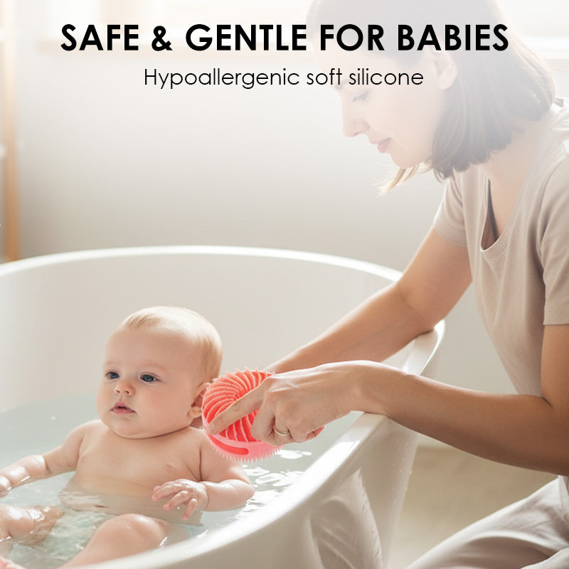 2-in-1 Silicone Body Scrubber & Scalp Massager Brush