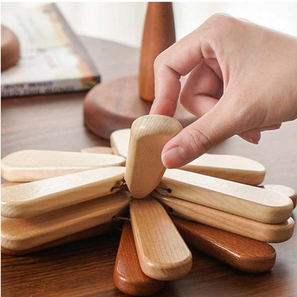 🔥2025 Hot Sale🔥Wooden Tree-Shaped Trivet with Star or Apple