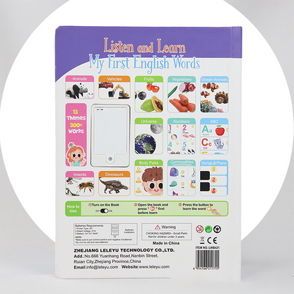 Interactive English Learning Sound Book for Children