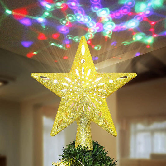🎅Christmas Specials-Christmas Tree Star & Snowflake Projection Light
