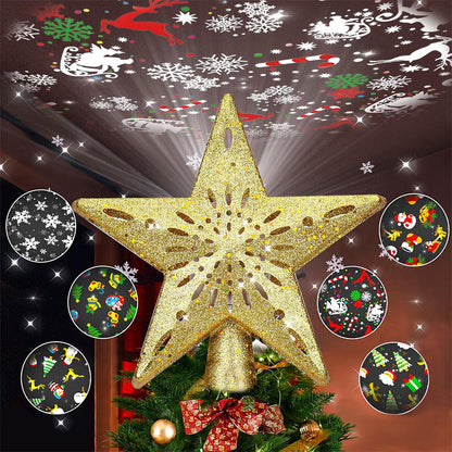 🎅Christmas Specials-Christmas Tree Star & Snowflake Projection Light