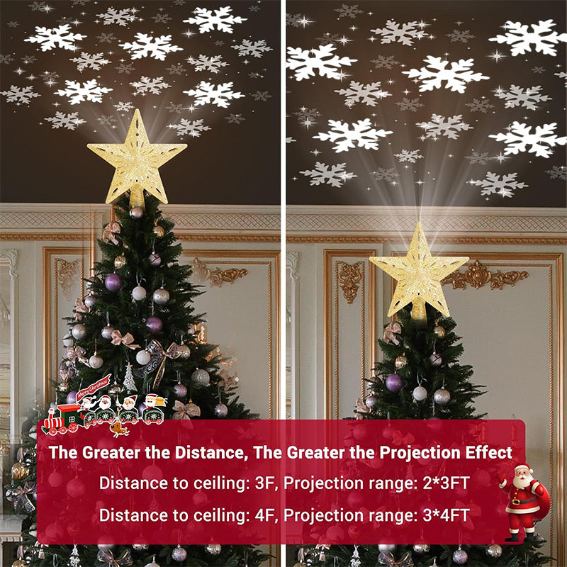 🎅Christmas Specials-Christmas Tree Star & Snowflake Projection Light