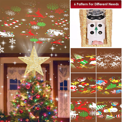 🎅Christmas Specials-Christmas Tree Star & Snowflake Projection Light