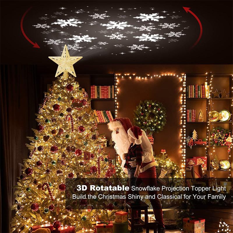 🎅Christmas Specials-Christmas Tree Star & Snowflake Projection Light