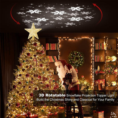 🎅Christmas Specials-Christmas Tree Star & Snowflake Projection Light