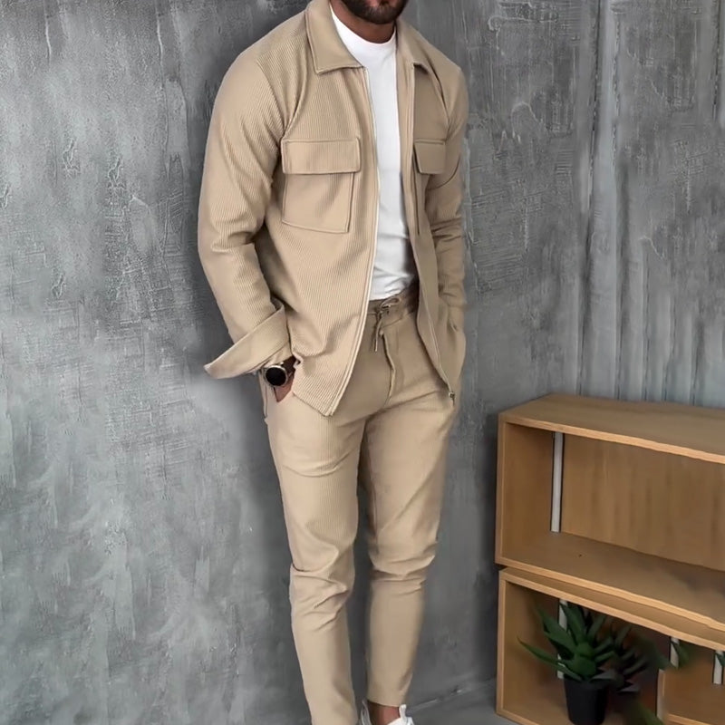 🔥Hot Sale Offers-Men’s Minimalist Jacket & Pants 2-Piece Set